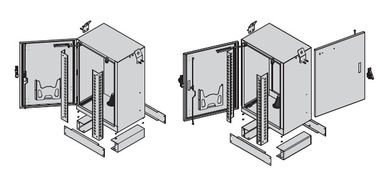 Einzelne Wand-elektronische Ausrüstungs-Einschließungen isolierten im Freien Aluminium aussondern/doppelter Zugriff