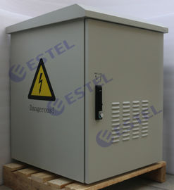 wasserdichte Berg-Kabinett-Einschließungs-im Freien kundenspezifisches Metall der Wand-15U mit dem 2 Ventilator-Abkühlen