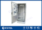 19 Inch Rack Outdoor Telecom Cabinets Waterproof IP55 Active Cooling With Battery Shelf