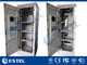 Telekommunikations-Batterie-Telekommunikations-Kabinett-Boden-Montage im Freien mit Wärmetauscher