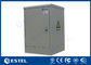 Zwei Telekommunikations-Kabinett-Boden-Berg der Tür-16U IP65 im Freien mit Klimaanlage für das Abkühlen