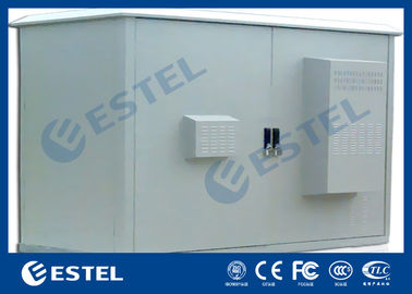 Zwei Fach-Kühlvorrichtungs-Kommunikations-Kabinette im Freien zusammengebaute Struktur IP55