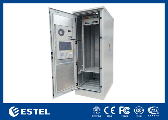 IP55 33U Außenschrank 1 Abteil mit Batteriefach und Stromverteilung