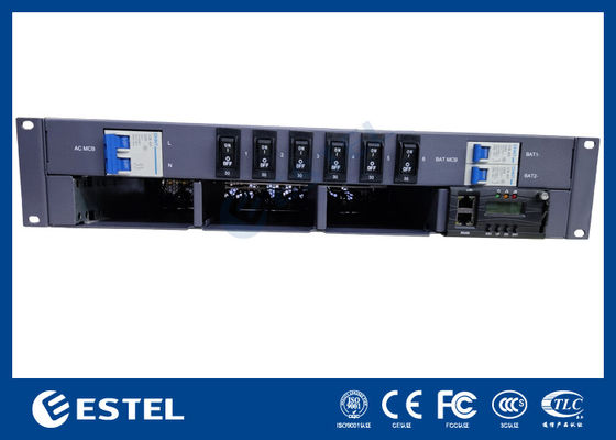 19 Zoll 2U Standard-Rectifier-Stromversorgungssystem AC-Eingang DC-Ausgang Für Telekommunikationsschrank