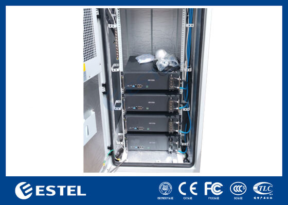 ET9090210A-40U Doppeltürer Außenschrank Telekommunikation mit Fernüberwachungssystem PDU