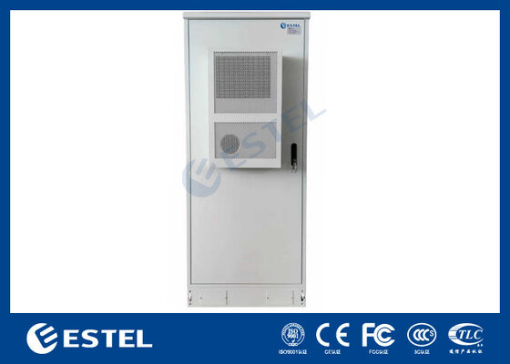 Freistehender Outdoor-Telekommunikationsschrank mit Doppeltüren und interner 19-Zoll-Rack-Struktur