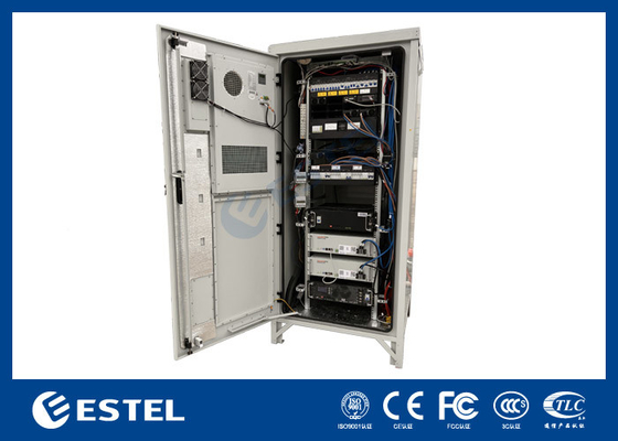 40U Standard 19 Zoll Außenraum Hybrid-Stromschrank mit Solarenergie und Stromsystem