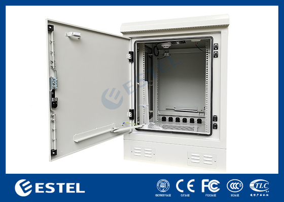 17U-Floor-Mounted-Schrank mit 19-Zoll-Rack und innen und Ventilator für die Kühlung