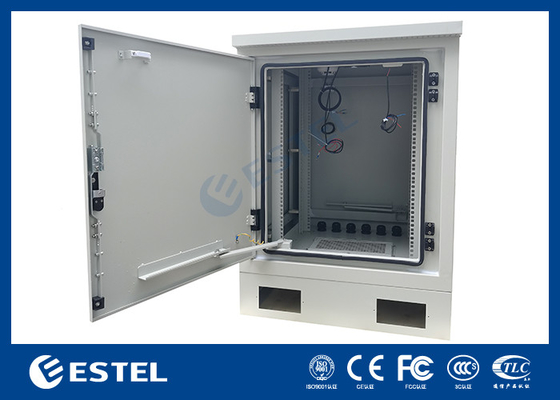 17U-Floor-Mounted-Schrank mit 19-Zoll-Rack und innen und Ventilator für die Kühlung