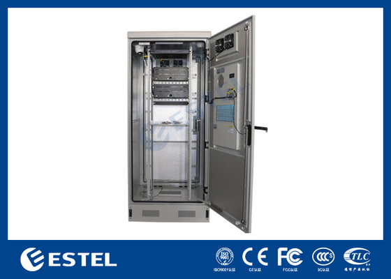 40U IP55 Verzinktes Stahl Intelligentes Außenschrank mit 1500W Klimaanlage