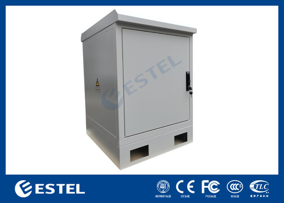 17U Outdoor Server Schrank mit 19 Zoll Rack und DC48V Ventilator zum Kühlen