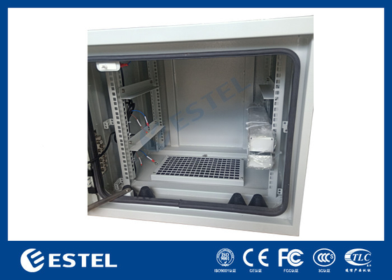 19 Zoll 9U Internal Dimension Outdoor Telecom Schrank mit zwei AC220V 50Hz Ventilatoren ET6060500A-9U