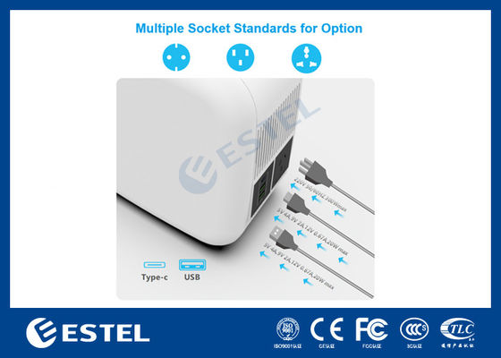 ESTEL eCandle 1KWH Tragbare Powerstation LiFePO4 Batterie Solaraufladung 300W Ausgang UPS-Backup
