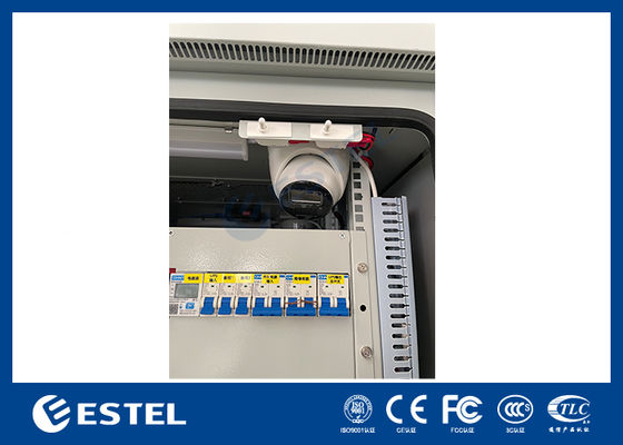 Verzinkter Blech-Outdoor-Telekommunikationsschrank mit ATS-Batterie und Kamera für Telekommunikations-Stromversorgungssysteme
