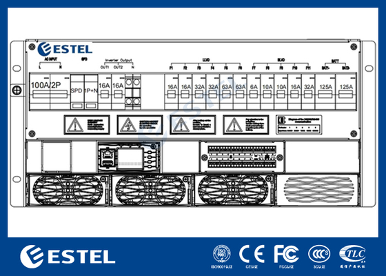 4-12kW 5HE Subrack-Telekommunikations-Gleichrichtersystem und DC-Stromversorgungssystem für industrielle Anwendungen