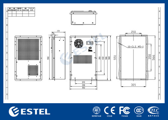 220VAC Thermoelektrische Schrankkühler 300W Klimaanlage Lösung für kleine Räume