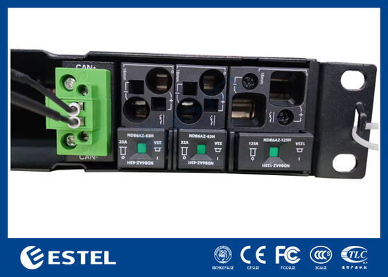 1U Rack Mount Telecom Gleichspannungssystem mit integrierter Verteilung und intelligenter Steuerung