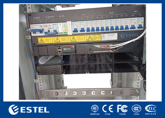 21U IP55 integriertes Telekommunikationsschrank mit DC48V 24kW Gleichrichtersystem LLVD BLVD